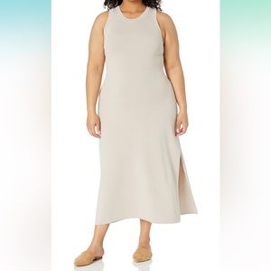 The Drop Women's Gabriela High-Neck Cut-In A-Line Side Slit Dress